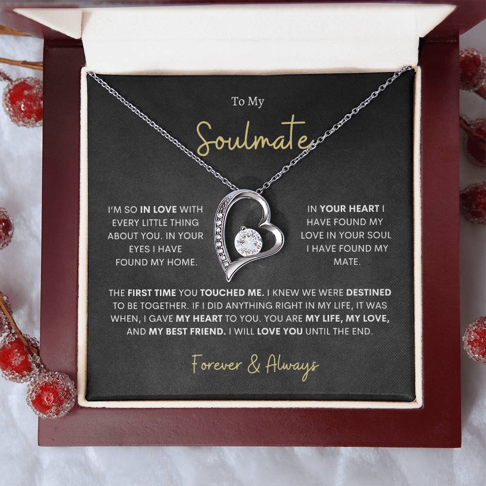 To My Soulmate Forever Love Necklace