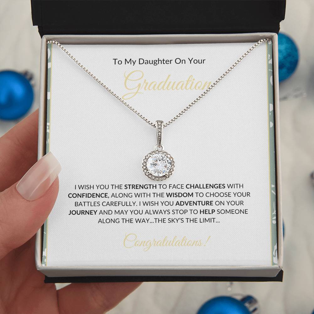 To My Daughter Eternal Hope Necklace, Congratulations!