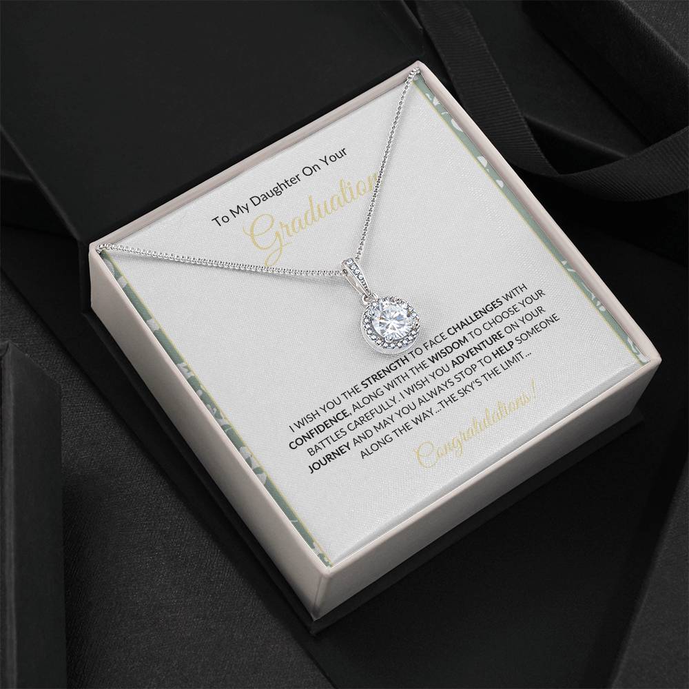 To My Daughter Eternal Hope Necklace, Congratulations!