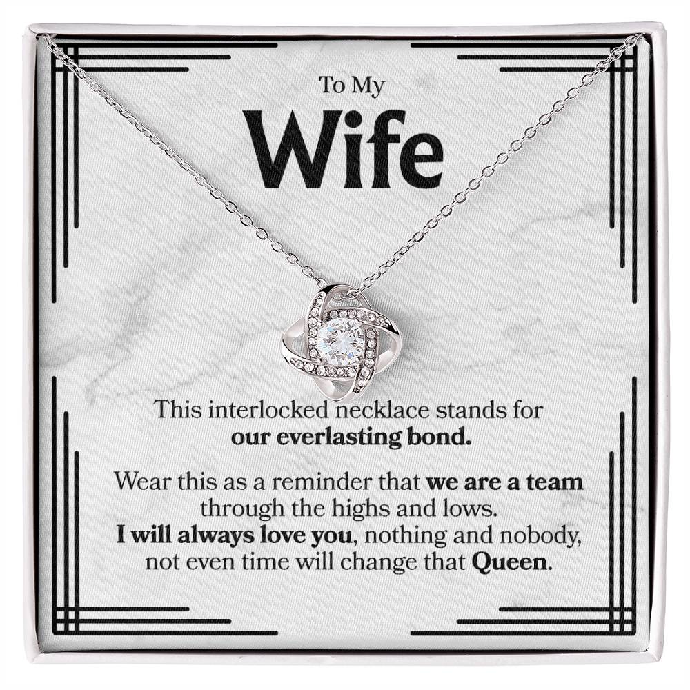 To My Wife, Forever Love Knot Necklace