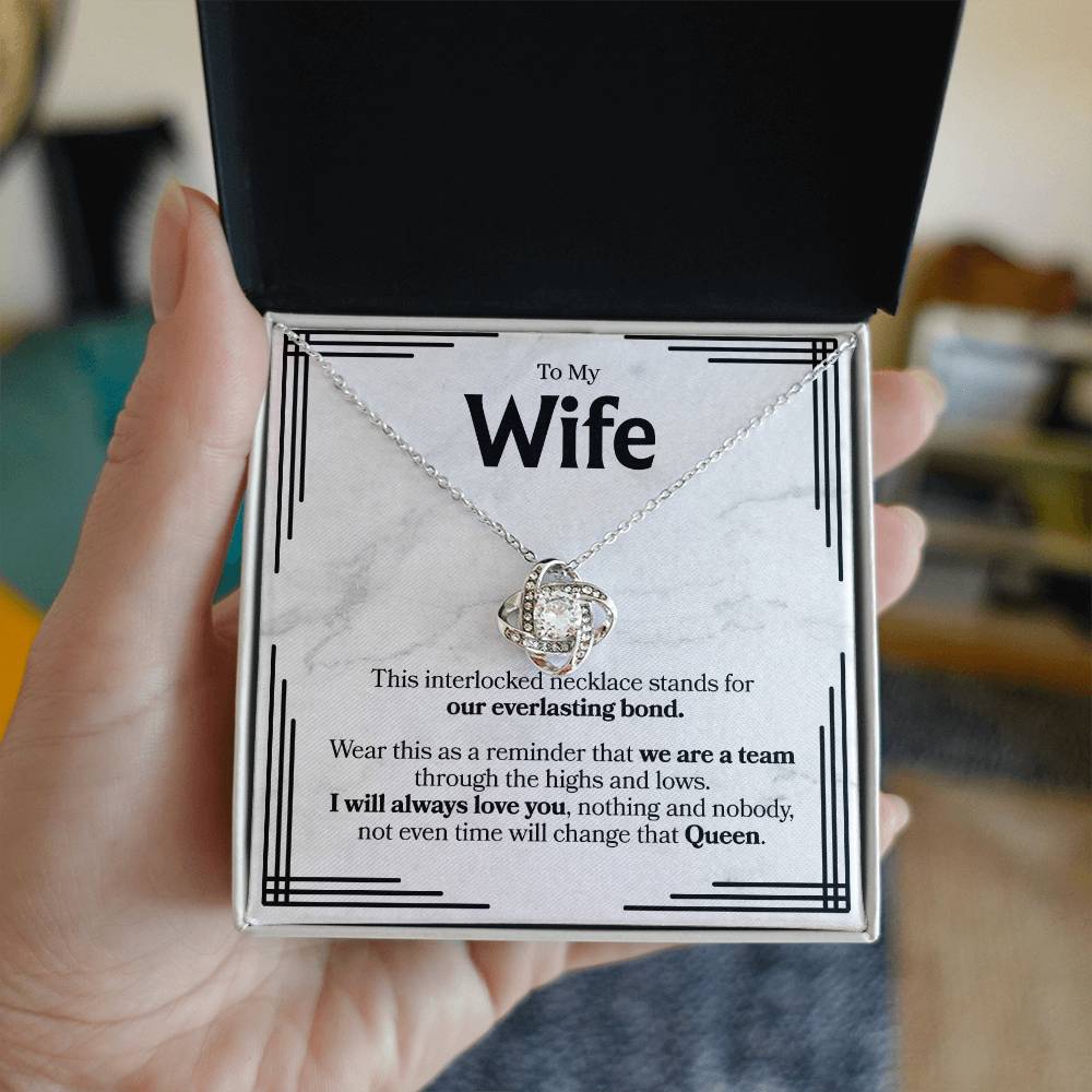 To My Wife, Forever Love Knot Necklace