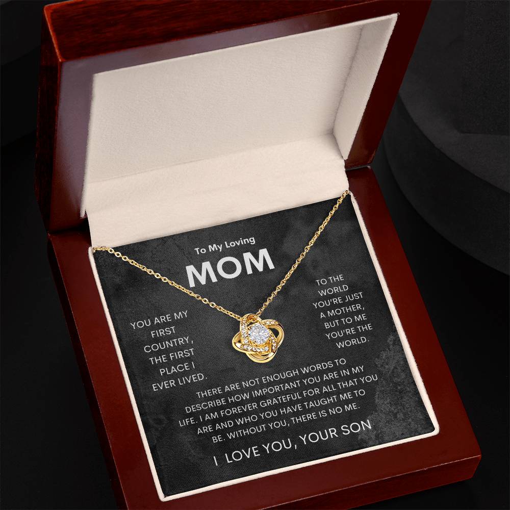 To My Loving Mom | Love Knot Necklace