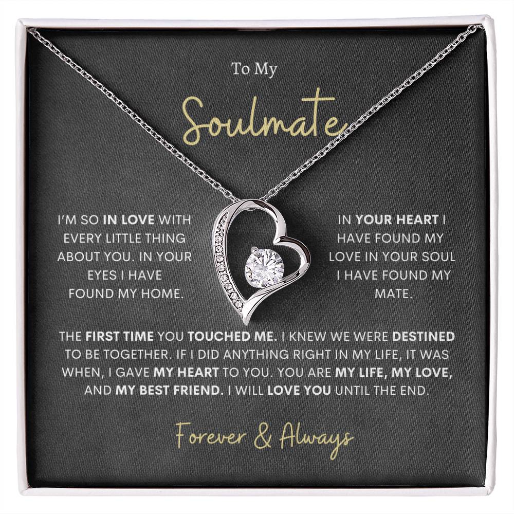 To My Soulmate Forever Love Necklace