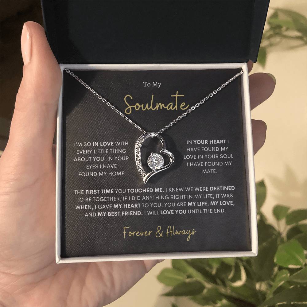 To My Soulmate Forever Love Necklace